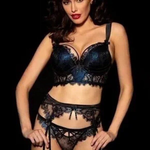 Rare Honey Birdette Madame Sapphire Bra 34D - Picture 4 of 4